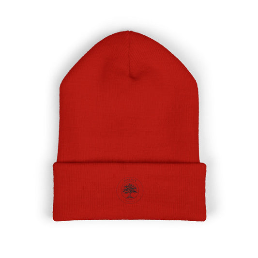 Classic Cuffed Beanie (Red/Black)