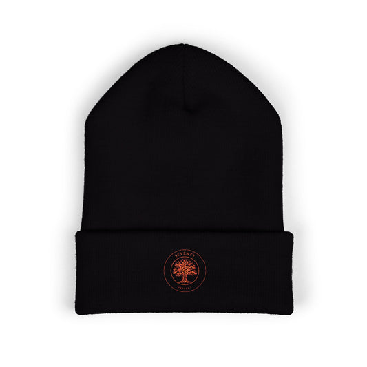 Classic Cuffed Beanie (Black/Orange)